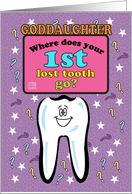 Occassions, First/ 1st Lost Tooth ?, for Goddaughter card