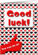 Good luck! card