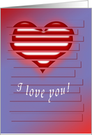 I love you! card