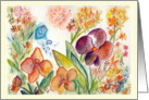 A Golden Garden of Orchids card