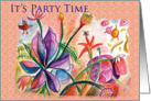First Orchid Party Time card