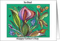 Father’s Day Cool Plant Green card