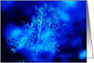 Blue Christmas Snowflake card