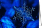 Snowflake Blue card