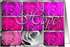 pink hope breast cancer support card