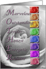 Qualities of Mother Rainbow Roses card