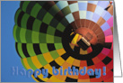 Colorful Hot Air Balloon Birthday card