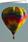 Colorful Hot Air Balloon Birthday card