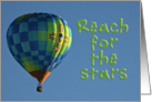 Colorful Hot Air Balloon card