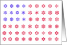 snowflake flag card