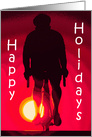 christmas bike happy holidays card