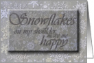 Snowflakes on My Shoulder card