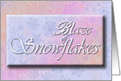 Blaze of Snowflakes card