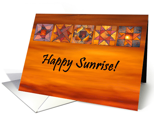 Quilted Skies - Happy Sunrise card (1491774)