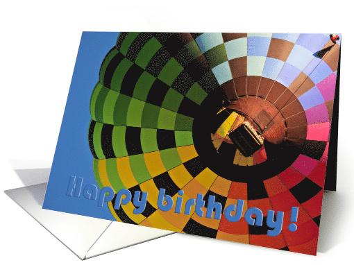 Colorful Hot Air Balloon Birthday card (1744982)