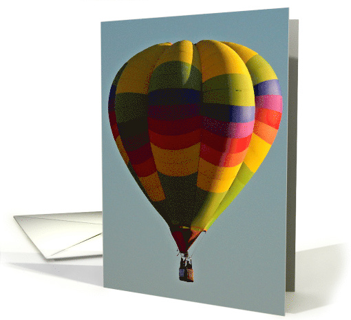 Colorful Hot Air Balloon Birthday card (1744996)