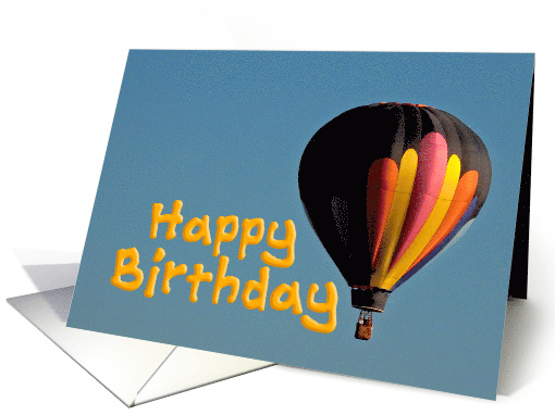 Colorful Hot Air Balloon card (1754960)