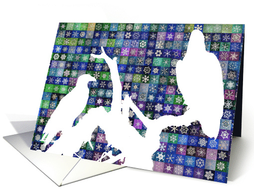 Mating Eagles Digital Temperature Quilt card (1758314)