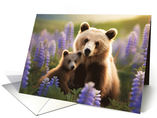Lupine Bears card (1789090)
