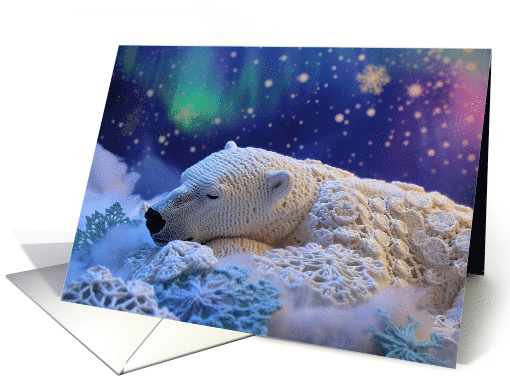 Snoozing Polar Bear card (1826690)