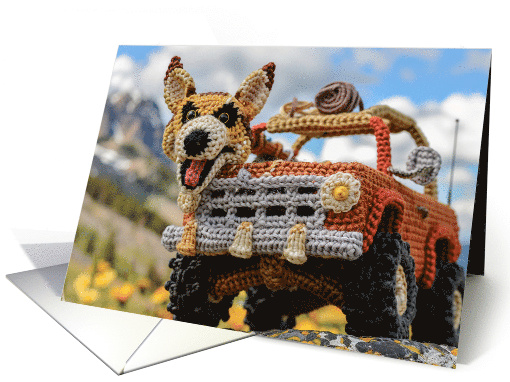 4-wheeling Dog card (1826720)