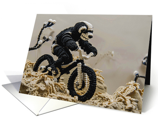 mountain biker honey badger card (1826734)
