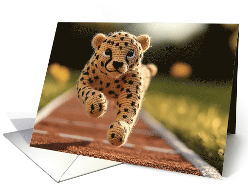 Crocheted Adventure Critter Birthday card (1908870)