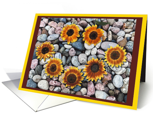 Rocky Road Sunflower Smile card (1945516)