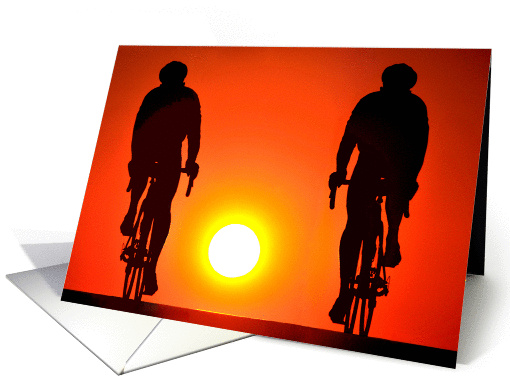 sunrise cycling card (291817)
