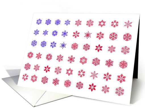 snowflake flag card (298738)