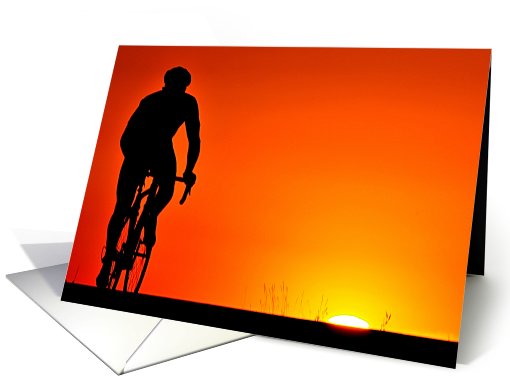 Cycling Sunrise card (482126)