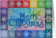 Christmas Crocheted Snowflake Tiles card