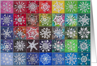 Crocheted Snowflake Tiles card