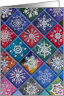 Crocheted Snowflake Tiles card