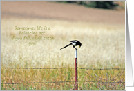 Balancing Act card