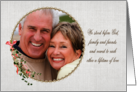 Wedding Vow Renewal Photo Card Invitatiom with Round Pearl Frame card