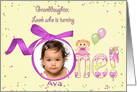 Granddaughter’ First Birthday photo card