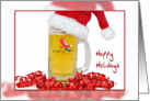 Holiday beer mug card