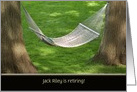 Retirement invitation-hammock with customized name card