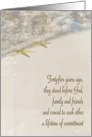 45th Anniversary Vow Renewal Invitation-starfish in ocean surf card