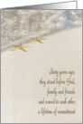 60th Anniversary Vow Renewal Invitation-starfish in ocean surf card