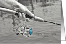 Father’s Day Fishing Pole with Custom Name card