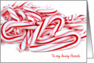 Parents Christmas-pile of candy canes with heart card