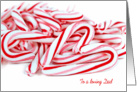 Dad’s Christmas-pile of candy canes with heart card