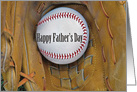 Father’s Day for Brother, baseball in glove card