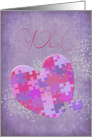 Valentine’s Day Puzzle Heart card