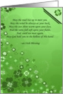 Irish blessing for St. Patrick’s Day with shamrocks card