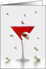 Christmas from our house to yours-drink with bubbles card