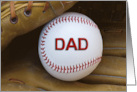 Birthday for Dad, Baseball in Glove card
