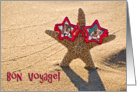 Bon Voyage-starfish with star sunglasses card